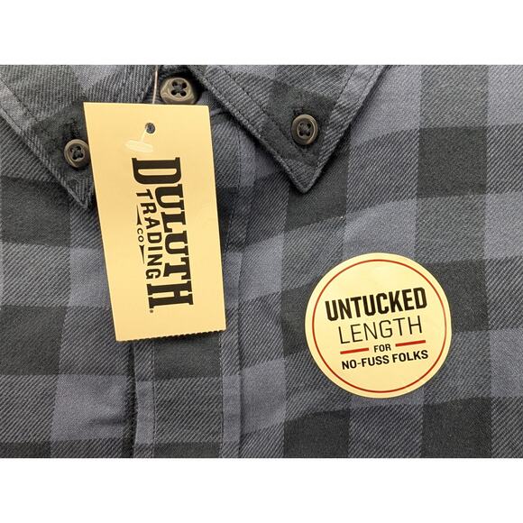 NWT Duluth Trading Co Seawool Lightweight Flannel Long Sleeve Shirt size XL - Picture 4 of 7